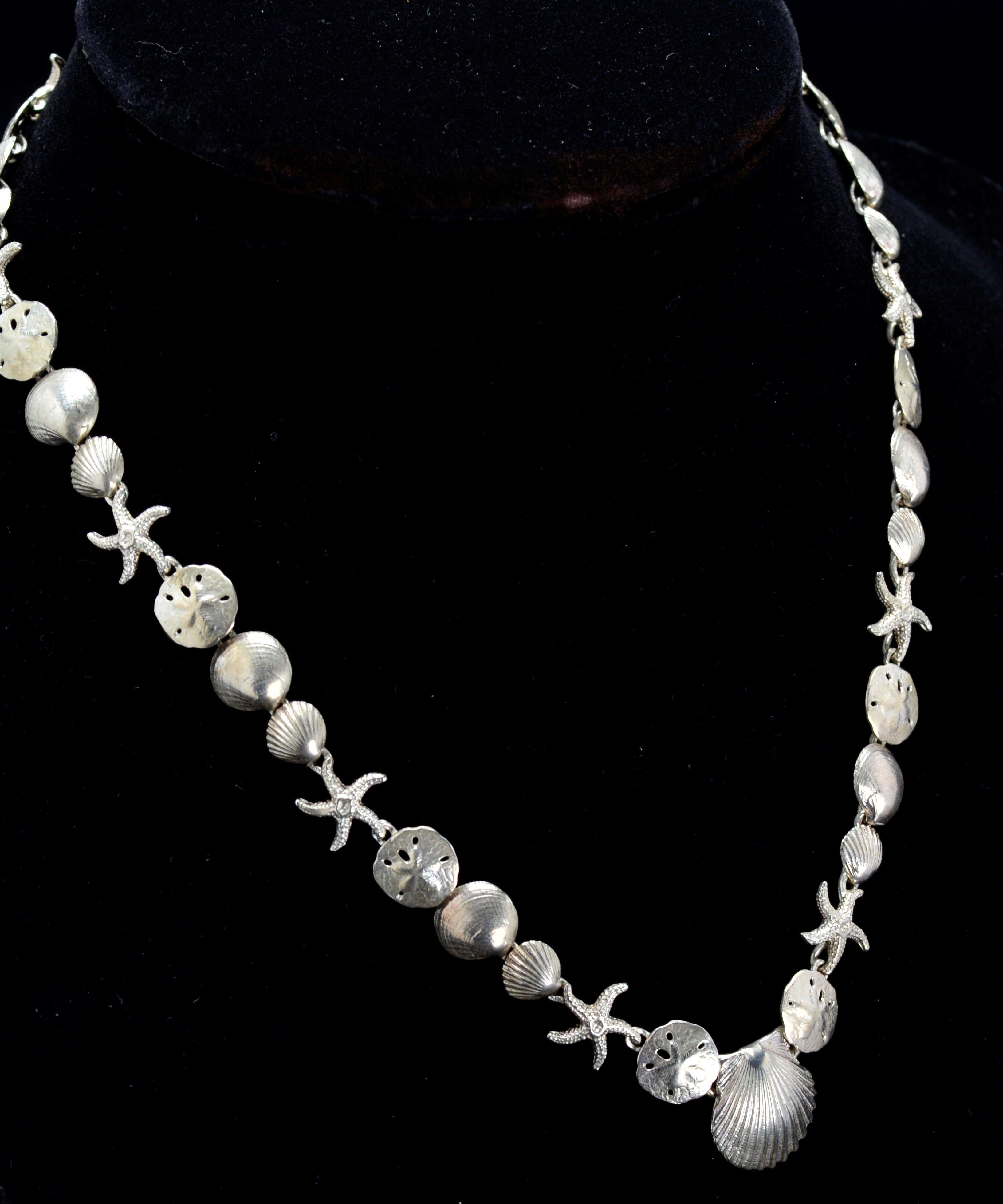ITEM 7: STERLING SILVER MARINE LIFE NECKLACE