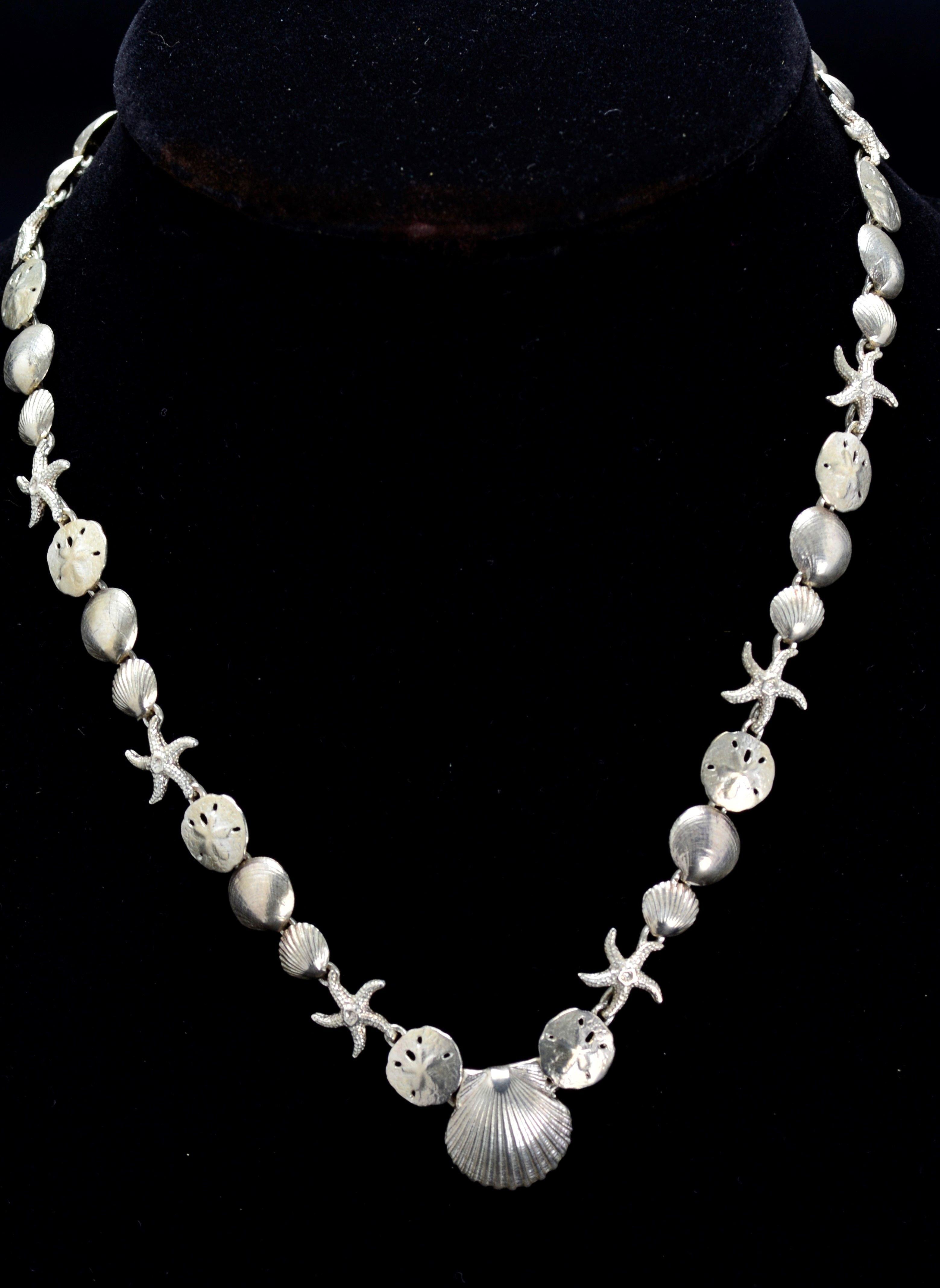 ITEM 7: STERLING SILVER MARINE LIFE NECKLACE