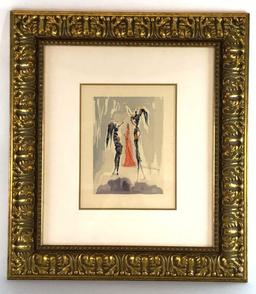 Salvador Dali, 1963 Divine Comedy Paradise “The Angels of Empyrean” Wood Block Print