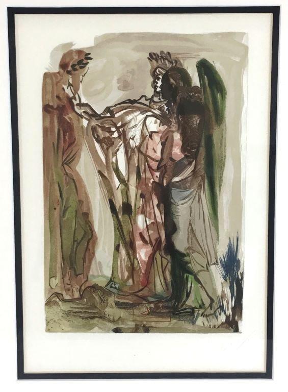 Salvador Dali, 1963 Divine Comedy Purgatory “The Proud One” Wood Block Print