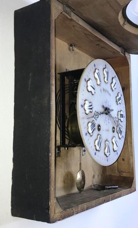 F. Bruneau Wall Mounted Clock