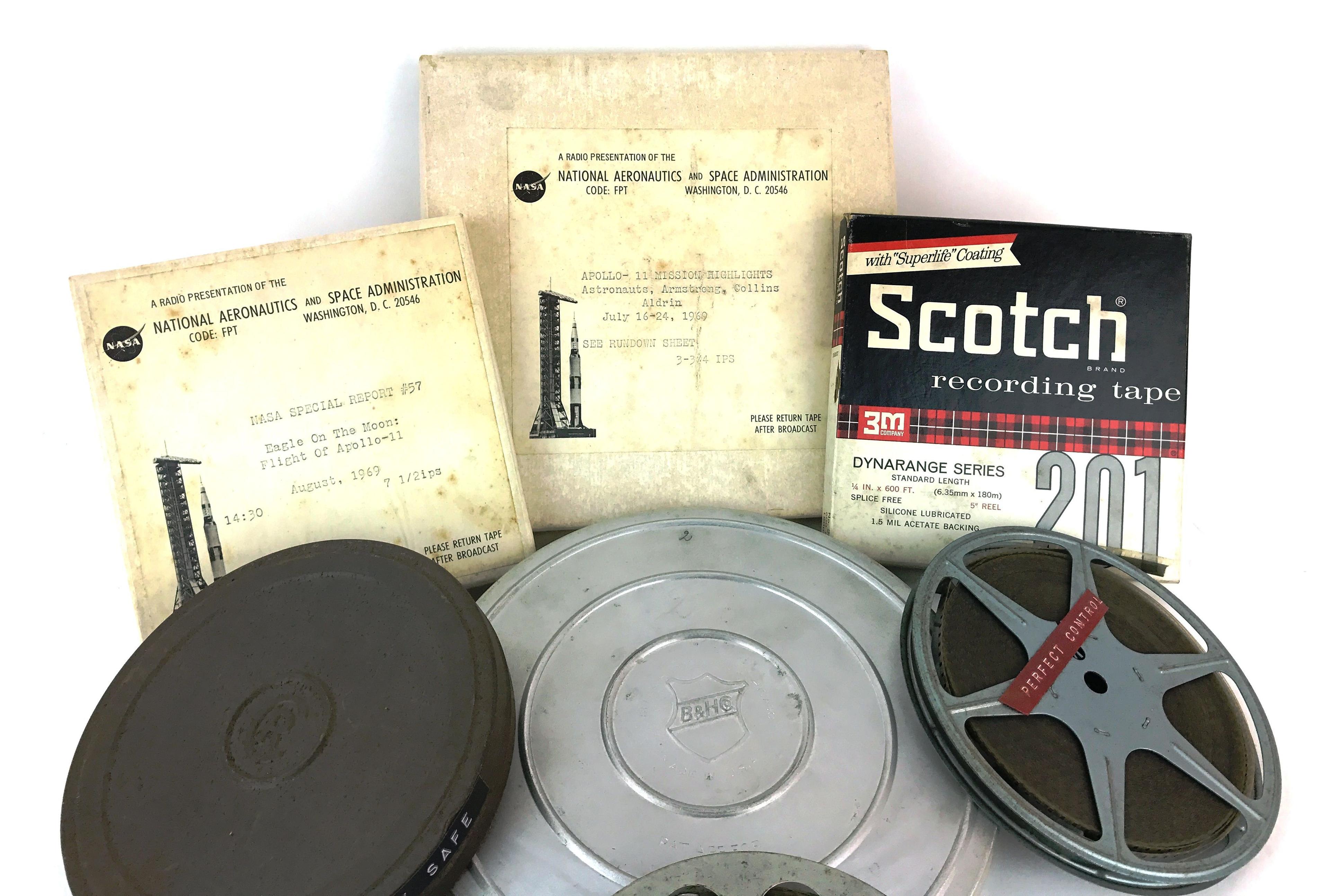 Collection of Vintage Reel to Reel Film & Audio Nixon, Babe Ruth, Hindenburg, NASA