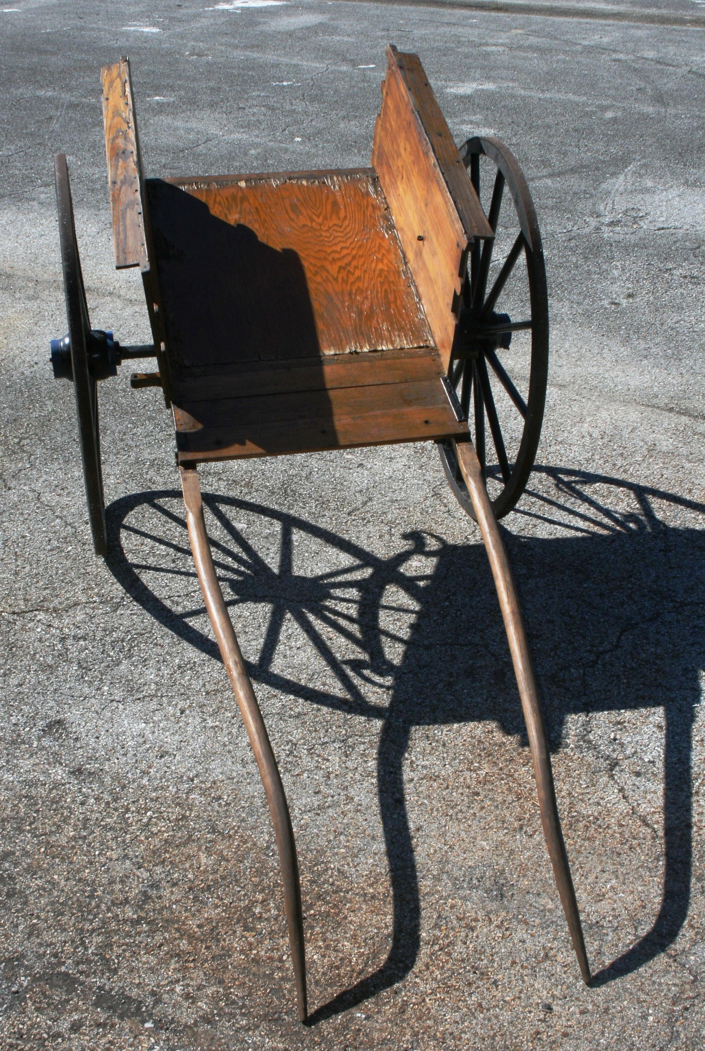 Vintage Horse Drawn Wood Cart from St. Augustine