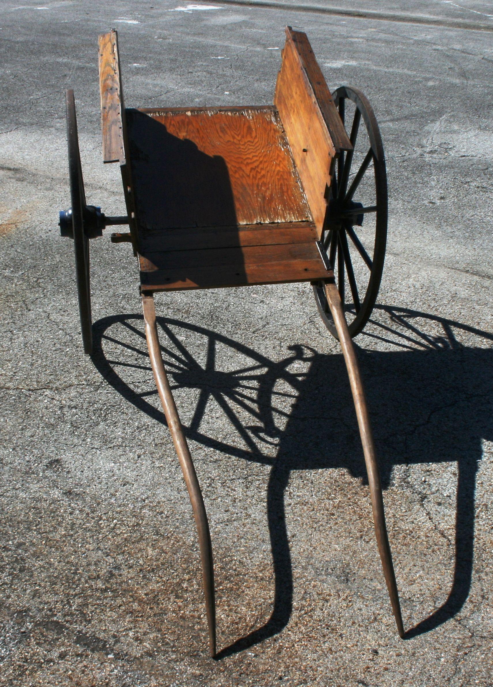 Vintage Horse Drawn Wood Cart from St. Augustine