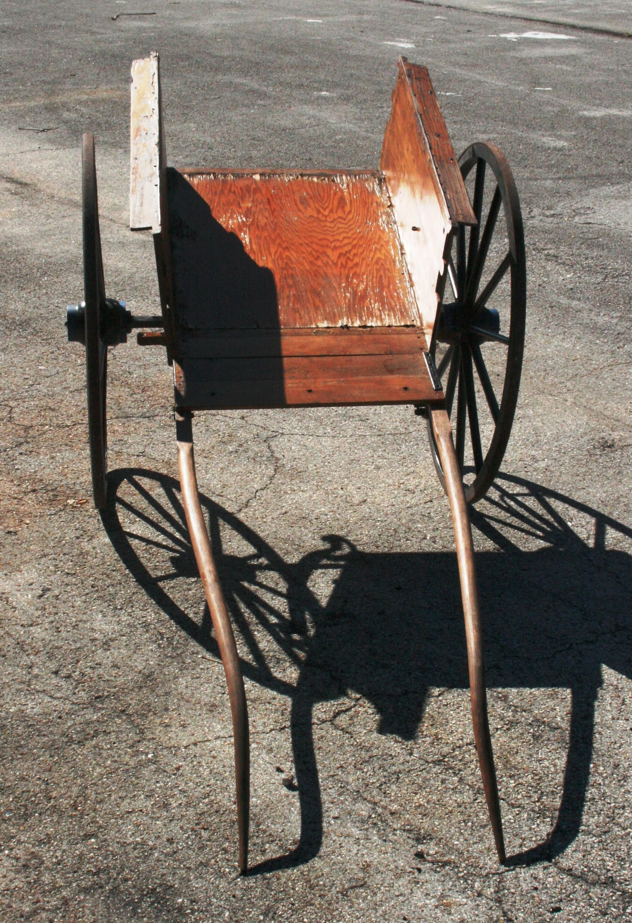 Vintage Horse Drawn Wood Cart from St. Augustine