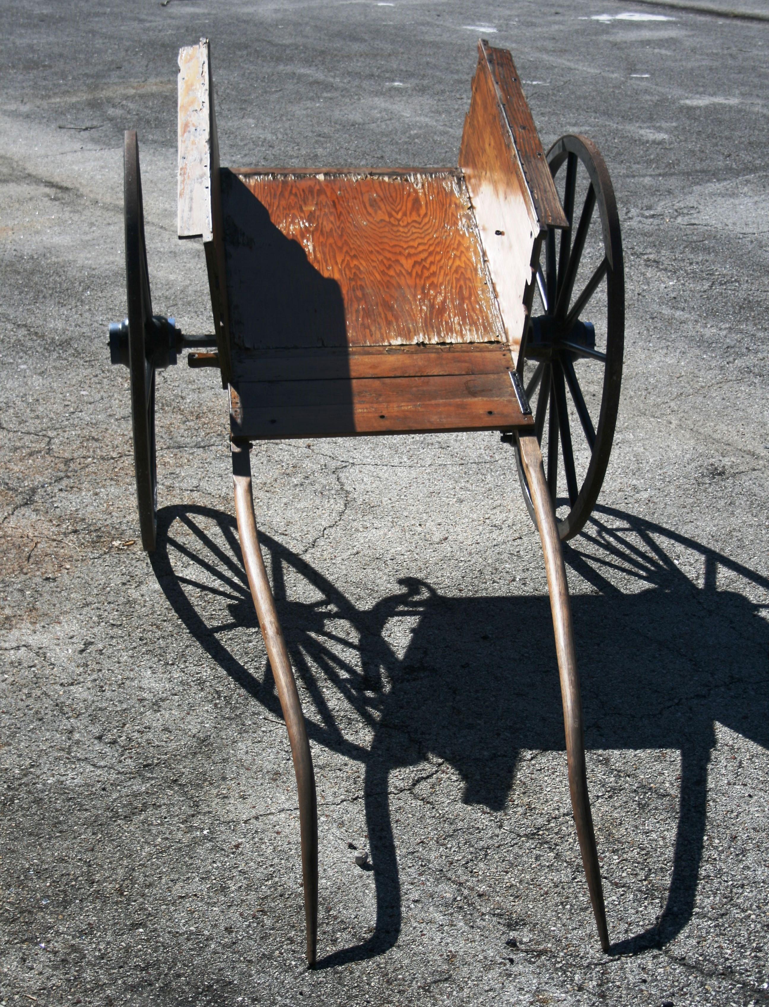 Vintage Horse Drawn Wood Cart from St. Augustine