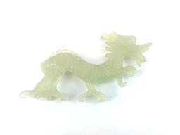 Carved Jade Lot of Bowl, Dragon Salt Cellars, Spoons, Bull, & More