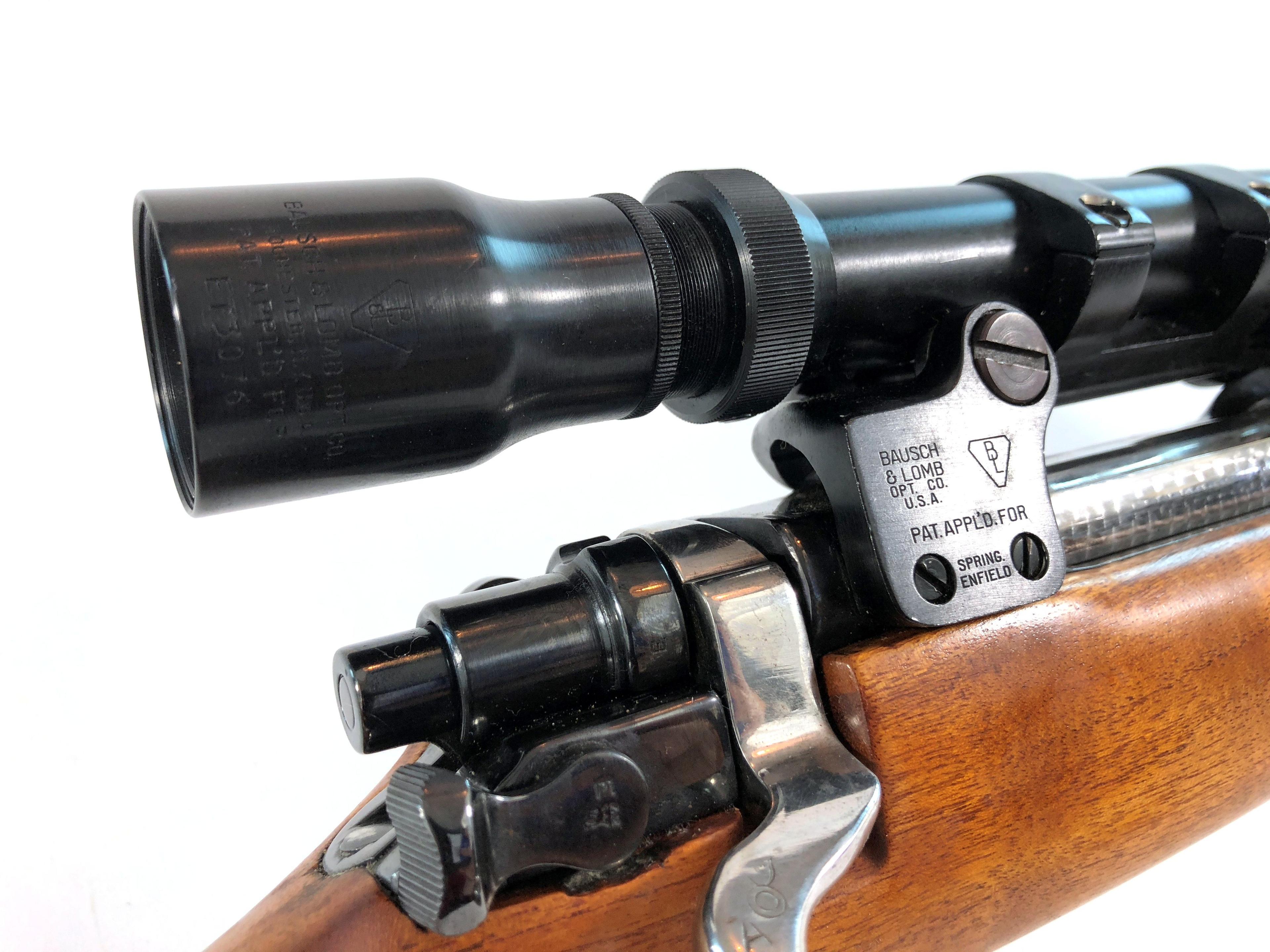 Custom Built Bolt Action Gun Caliber 30-06 Rifle with Bausch & Lomb Scope