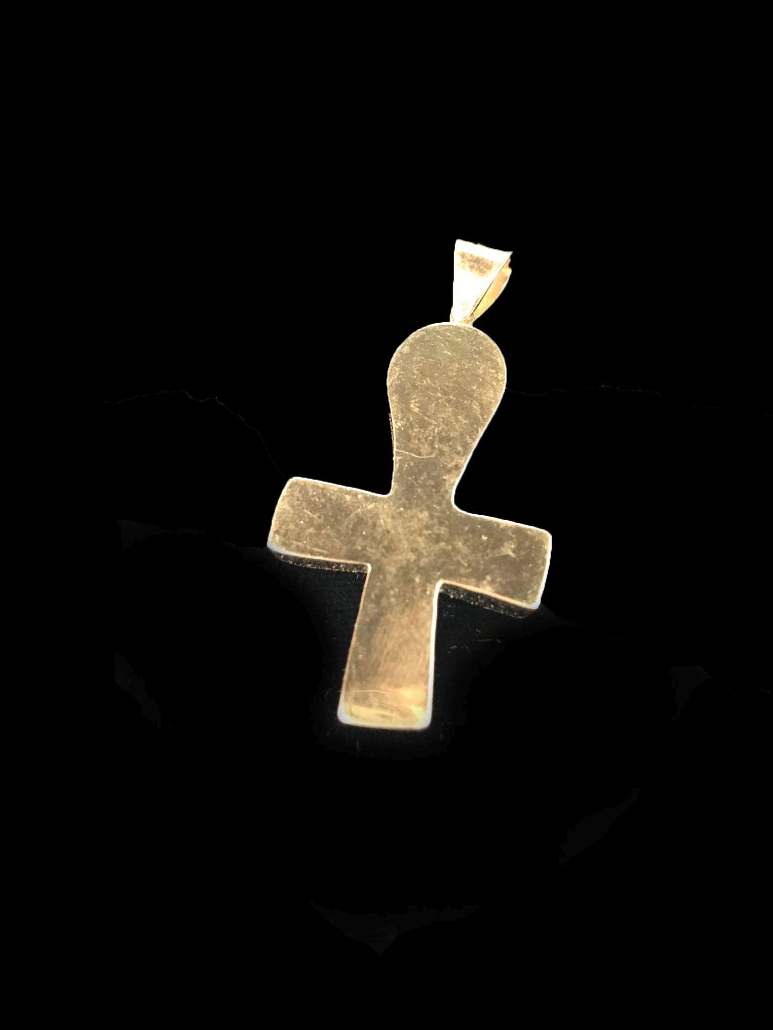 Byzantine Cross Pendant Artifact encased in 18kt Gold