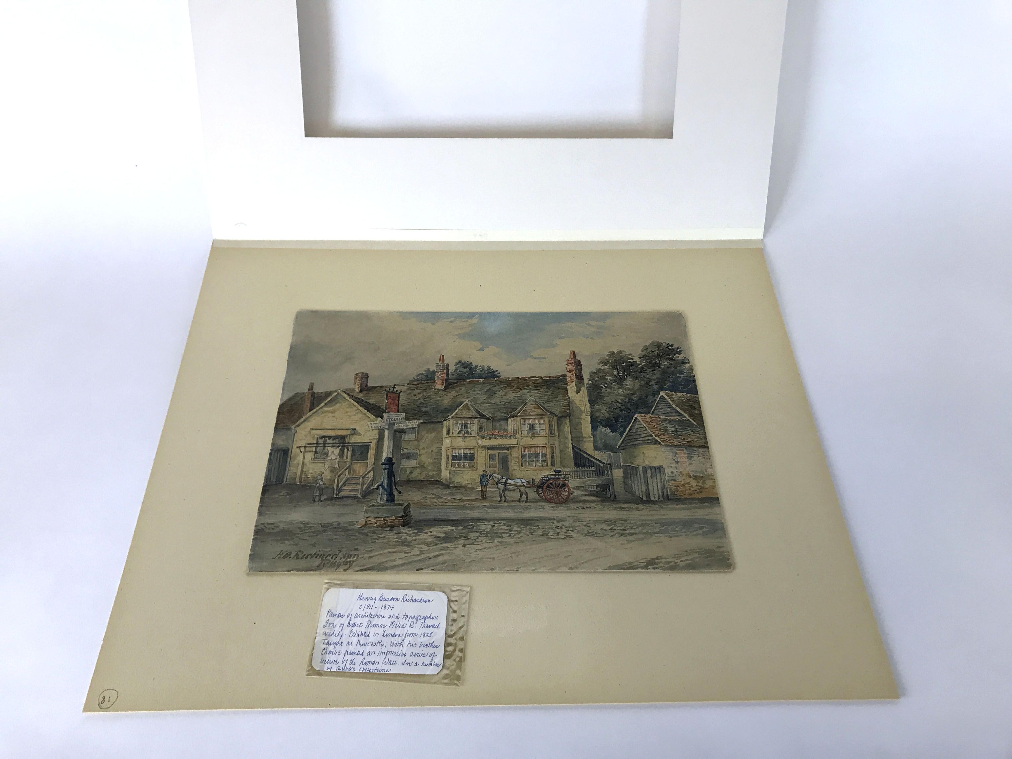 Original Watercolors by Listed Artist Girolamo Gianni, Henry Burdon Richardson, Conrad H.R. Carelli