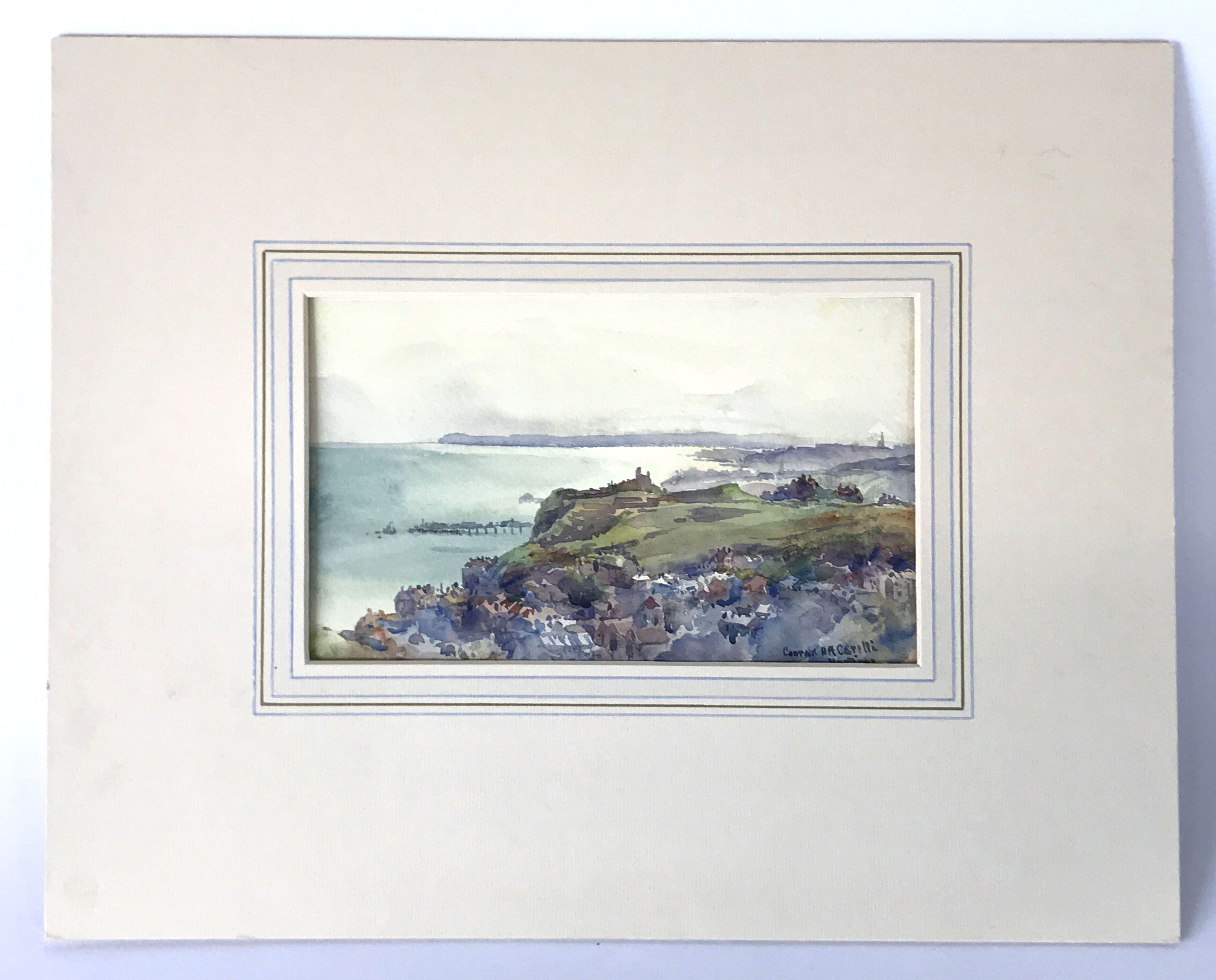 Original Watercolors by Listed Artist Girolamo Gianni, Henry Burdon Richardson, Conrad H.R. Carelli