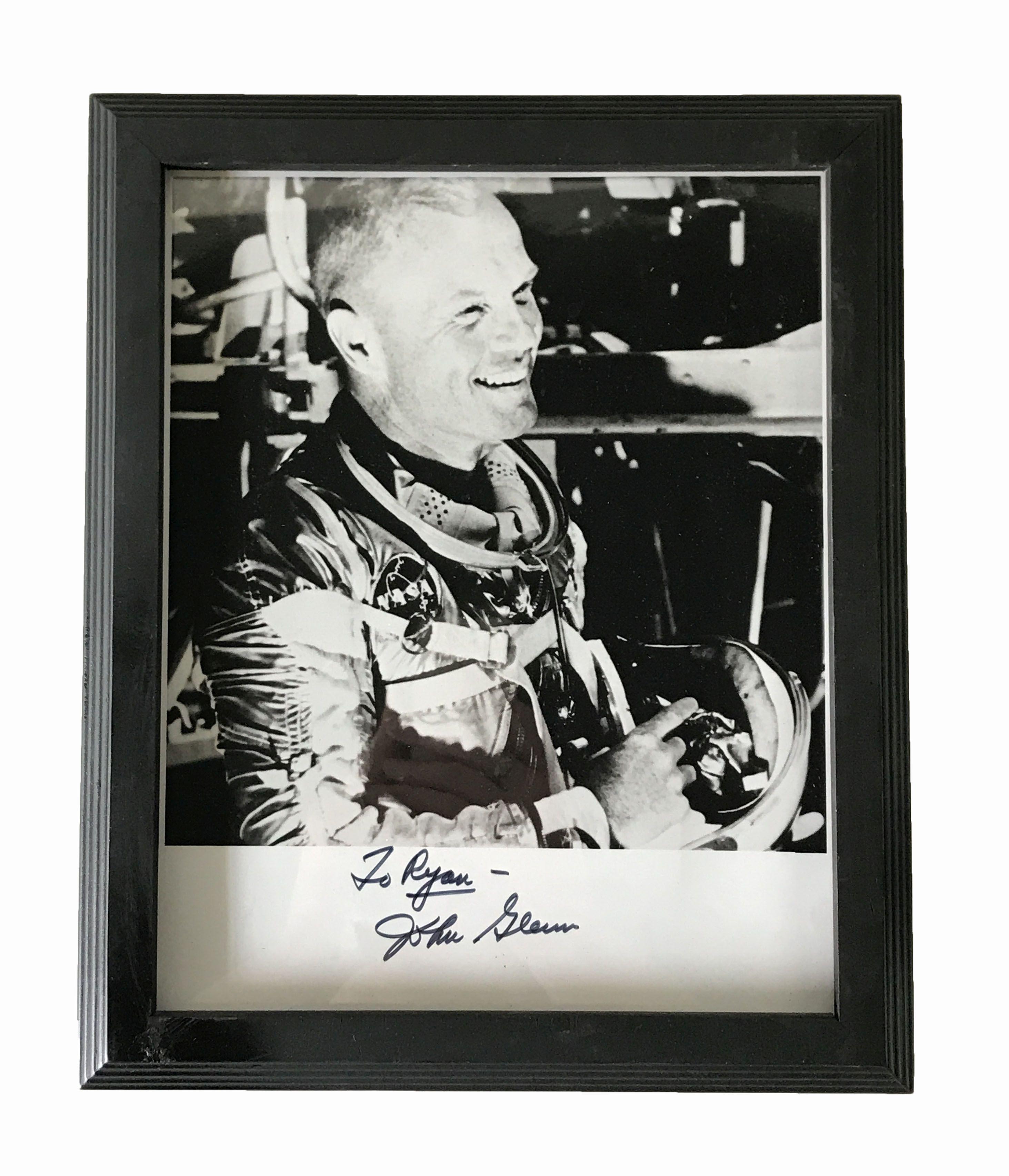 John H. Glenn Jr Autographed Photos and Ephemera Memorbelia