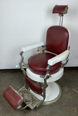 Vintage Koken Companies St. Louis USA Barber Chair