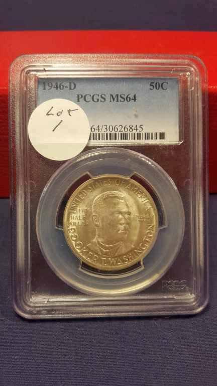 1946d Booker T Silver Commem. PCGS MS64