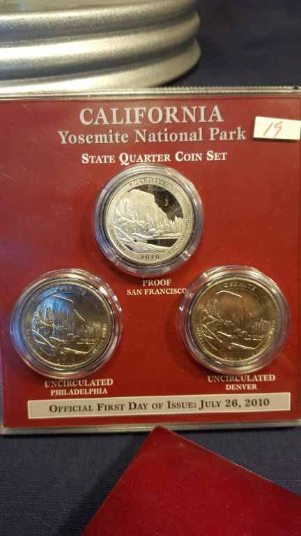 3pc 2010 PD&S(Proof) California 1st Day Issue Quarter Set