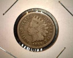 1863  Indian Head Cent