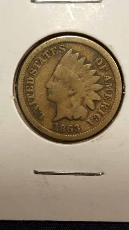 1863 Indian Head Cent