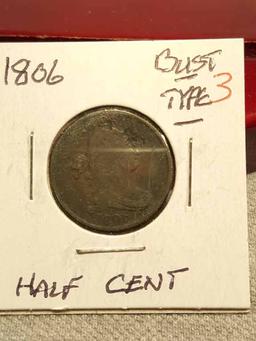 1806  Half Cent