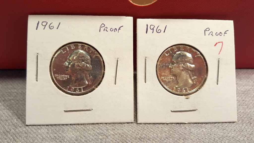 2-1963 Proof Silver Quarters