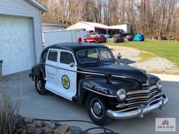 1948 Plymouth 4 door sedan police car (service police car from Shinnston, WV)