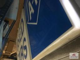 Double Sided Lighted Sign "A-1 Used Cars" with pole