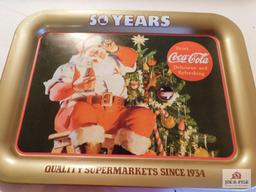 Coca Cola Tray 50 years Big Bear Quality Super Markets