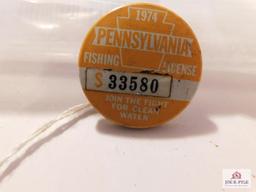 Hunting License Round Badge Type 1974 Pennsylvania #33580