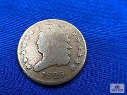 US HALF CENT COIN 1828