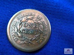 TWO US ONE CENT COINS: (2) 1852