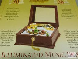 Illuminated Christmas Music Box