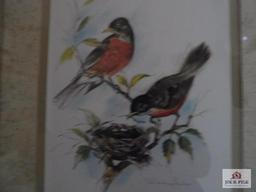 Signed Paul Witney Hunter Birds