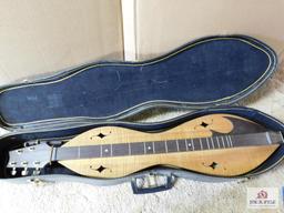 Curly Maple dulcimer with case and book