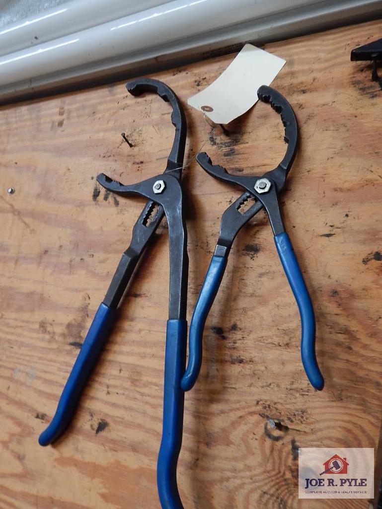 pair of adjustable oil filter wrenches