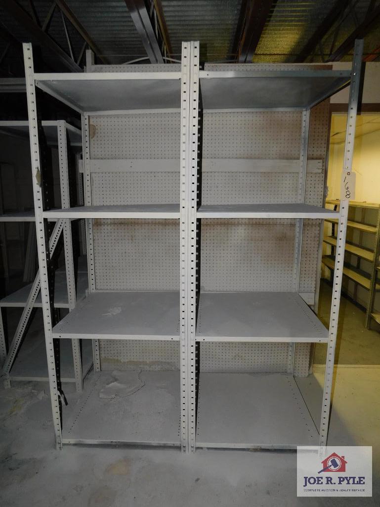 (2) Metal Wall Shelving Units