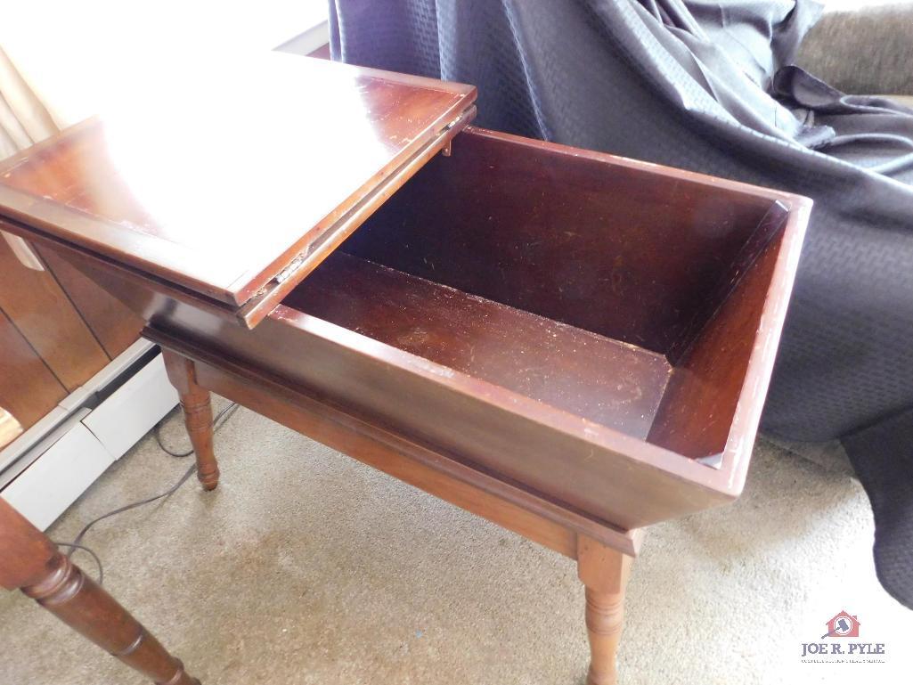 Dough box style side table