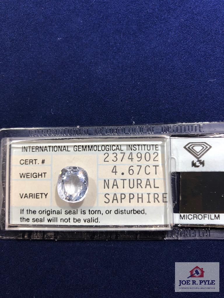 4.67 Ct Natural Sapphire