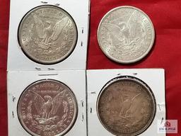 Morgan Silver Dollars: 1884, 1898, 1899, 1921