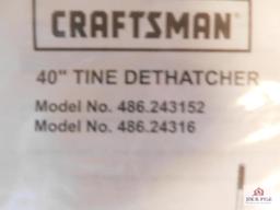 Craftsman 40" pull behind tine dethatcher