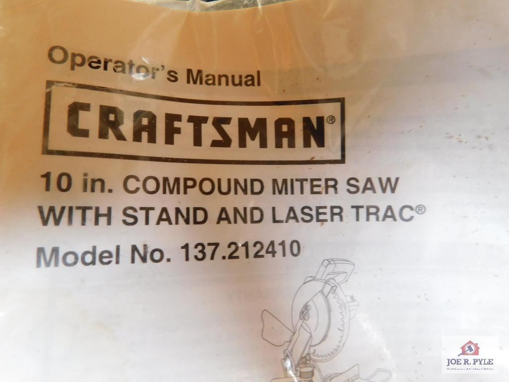 Craftsman 10" miter saw stand ,laser trac
