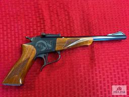 Thompson Center Contender Pistol .221 Fireball | SN: 16775 | Comments: CUSTOM GRIP WITH "BUCK"