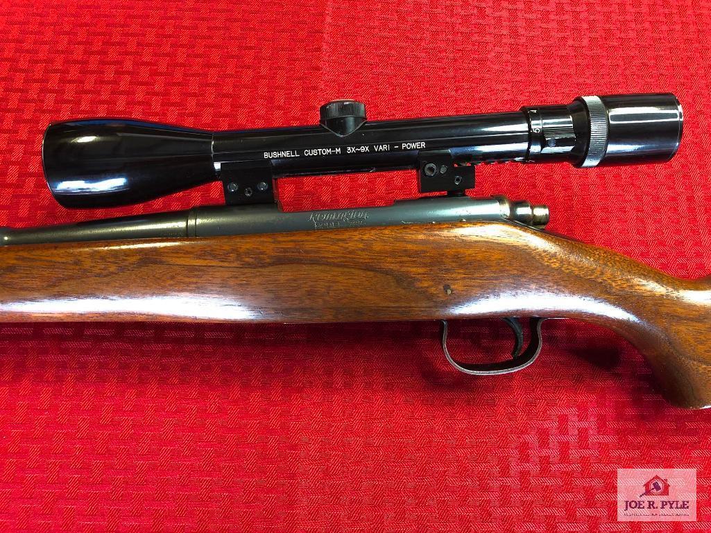 Remington 722 .257 Rbts | SN: 104917 | Comments: BUSHNELL 3-9X SCOPE; STOCK MODIFIED WITH LEATHER