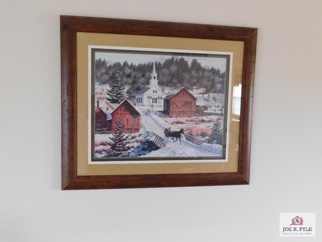 Snowy Day framed print