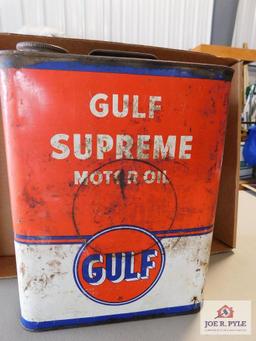 Gulf motor oil can