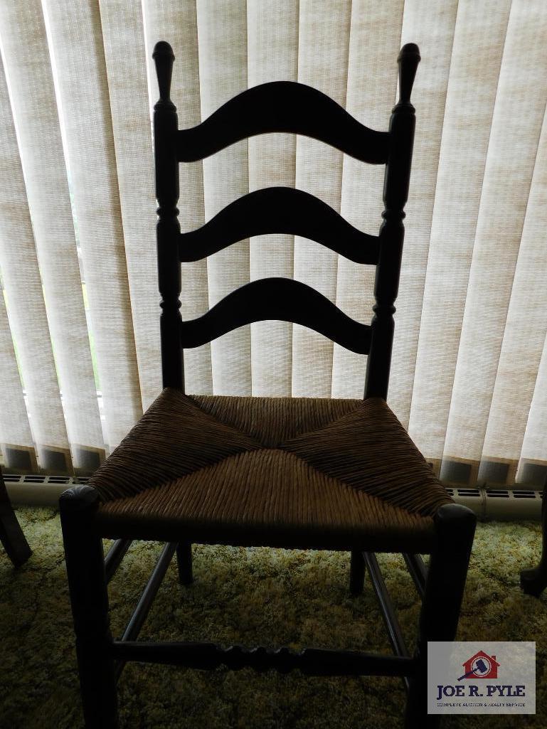 Woven bottom chair