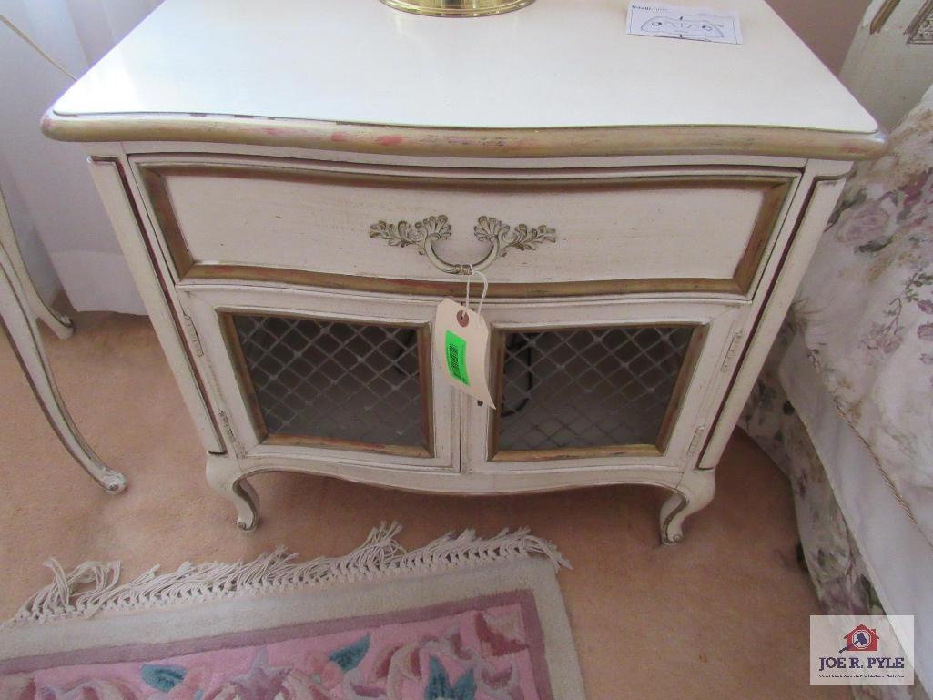 french perenial pair of night stands