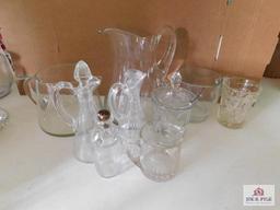 Applied Handle Pitchers, Cruets, Jam Jar