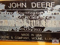 John Deere 250 D articulating dump truck 7302 hours VIN 1DW250DXTBD640391