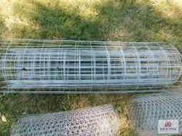 Chicken wire and woven wire fencing