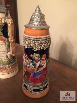 Lot two 2 Gerz German steins