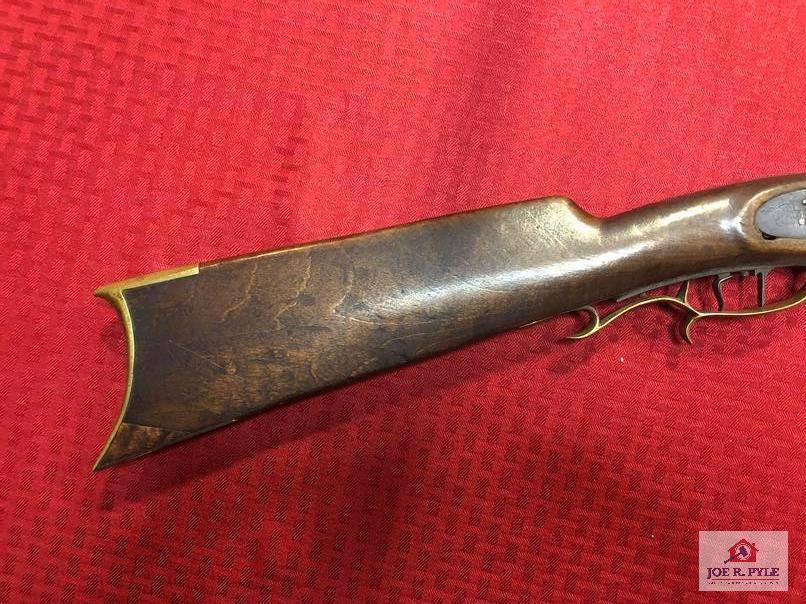 S.H. WARD HALF STOCK PERCUSSION MUZZLE LOADING RIFLE .38 CAL